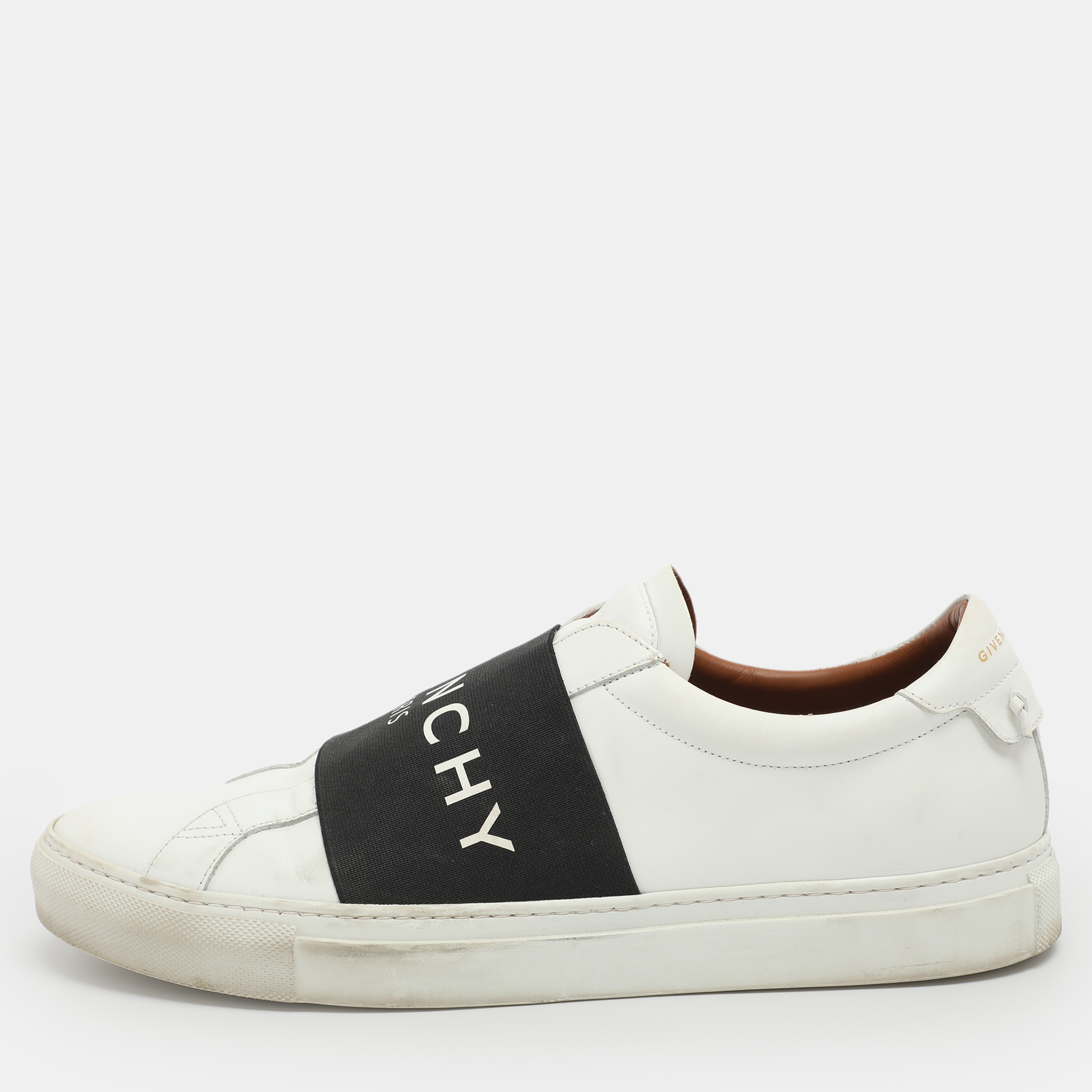 

Givenchy Urban Street Size  White/Blue Leather And Elastic Band Slip On Sneakers