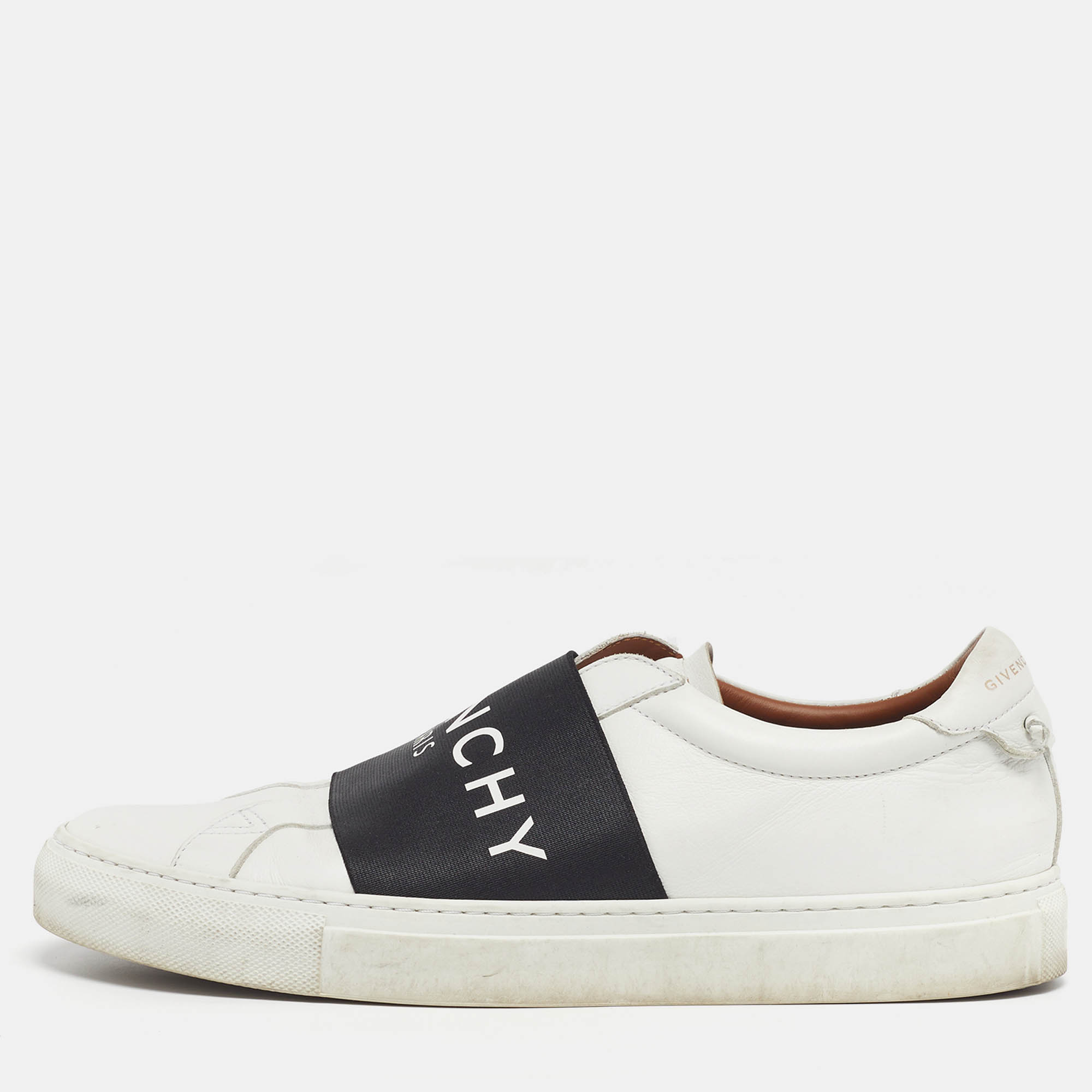 

Givenchy Urban Street Size  White/Black Leather Slip On Sneakers