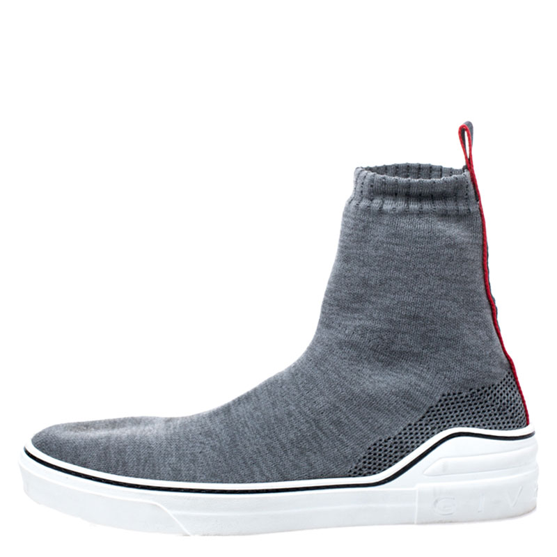 

Givenchy Grey Knitted Fabric George V Mid Sock Sneakers Size