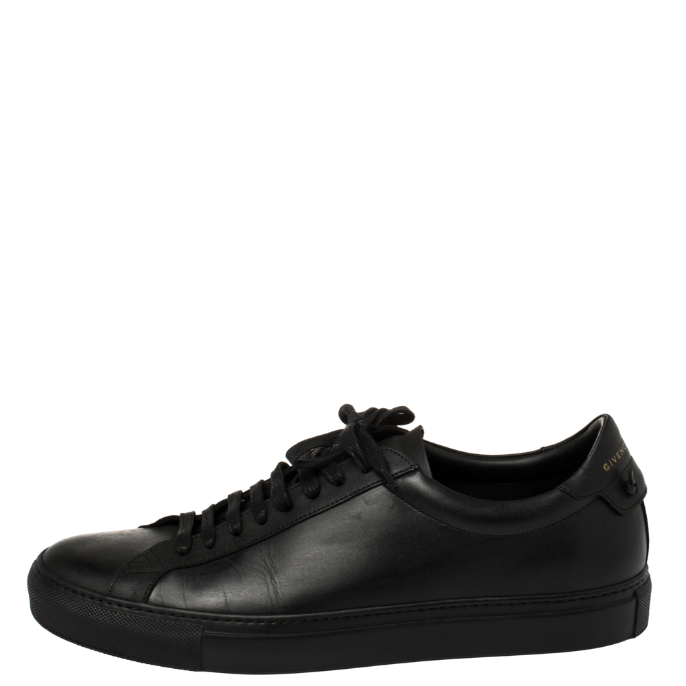 

Givenchy Black Leather Urban Street Knots Sneakers Size