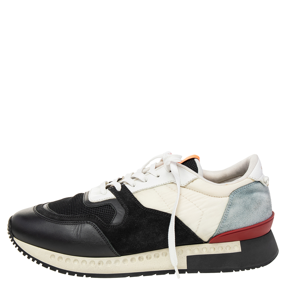 

Givenchy Tricolor Mesh And Suede Low Top Sneakers Size, Black