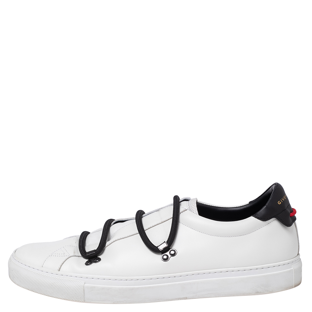 

Givenchy White Leather Low Top Sneakers Size