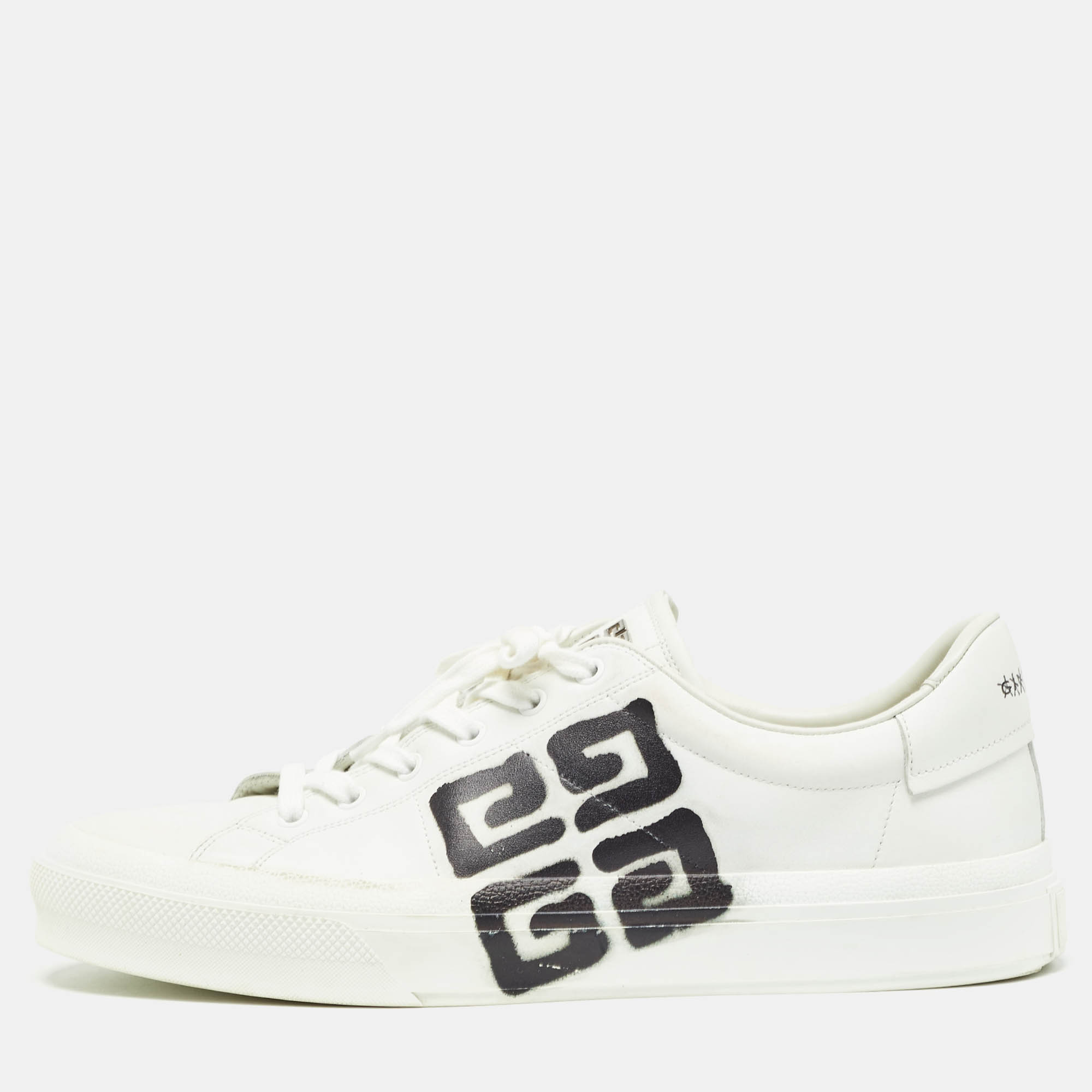 

Givenchy White Leather Low Top Sneakers Size