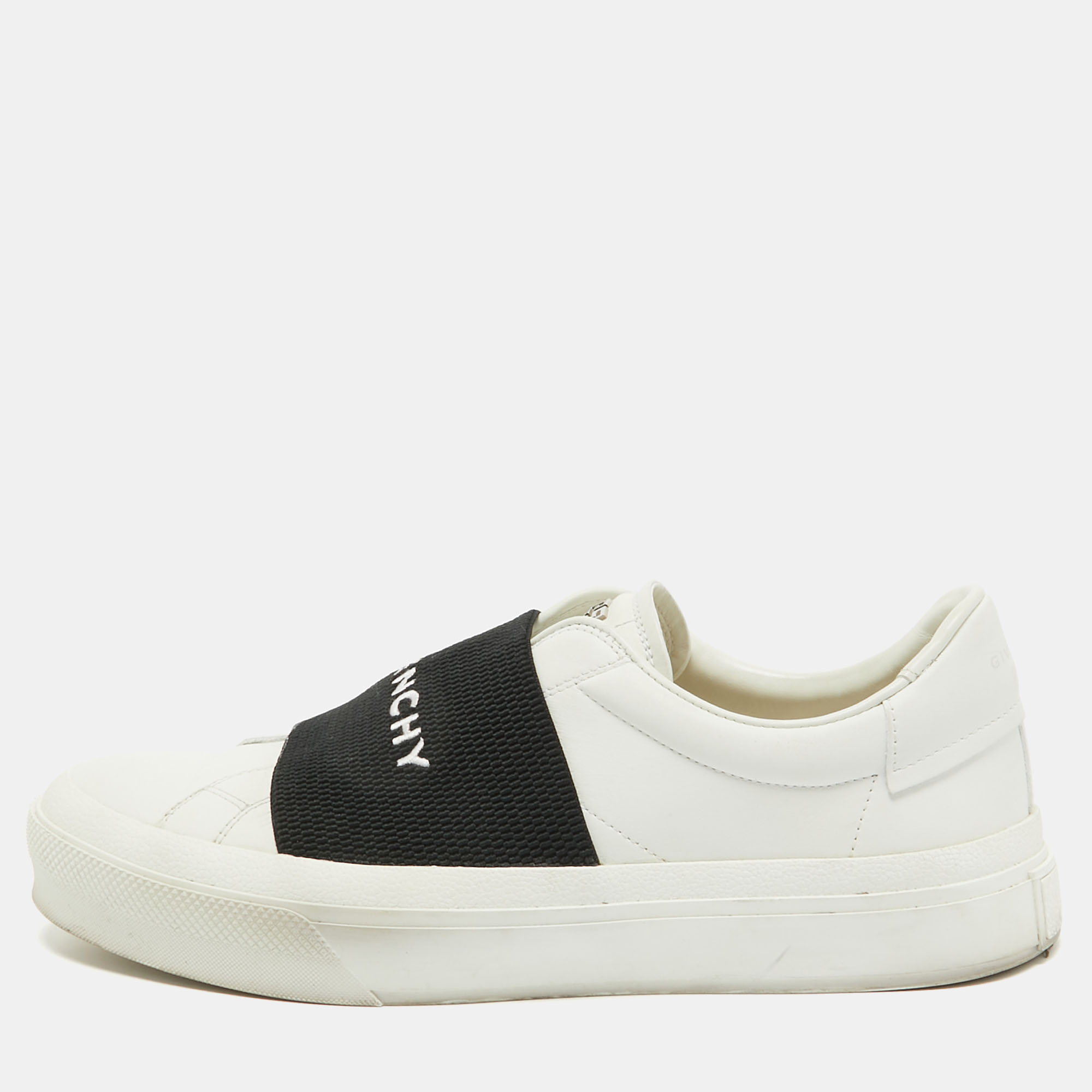 

Givenchy White/Black Leather City Sport Sneakers Size