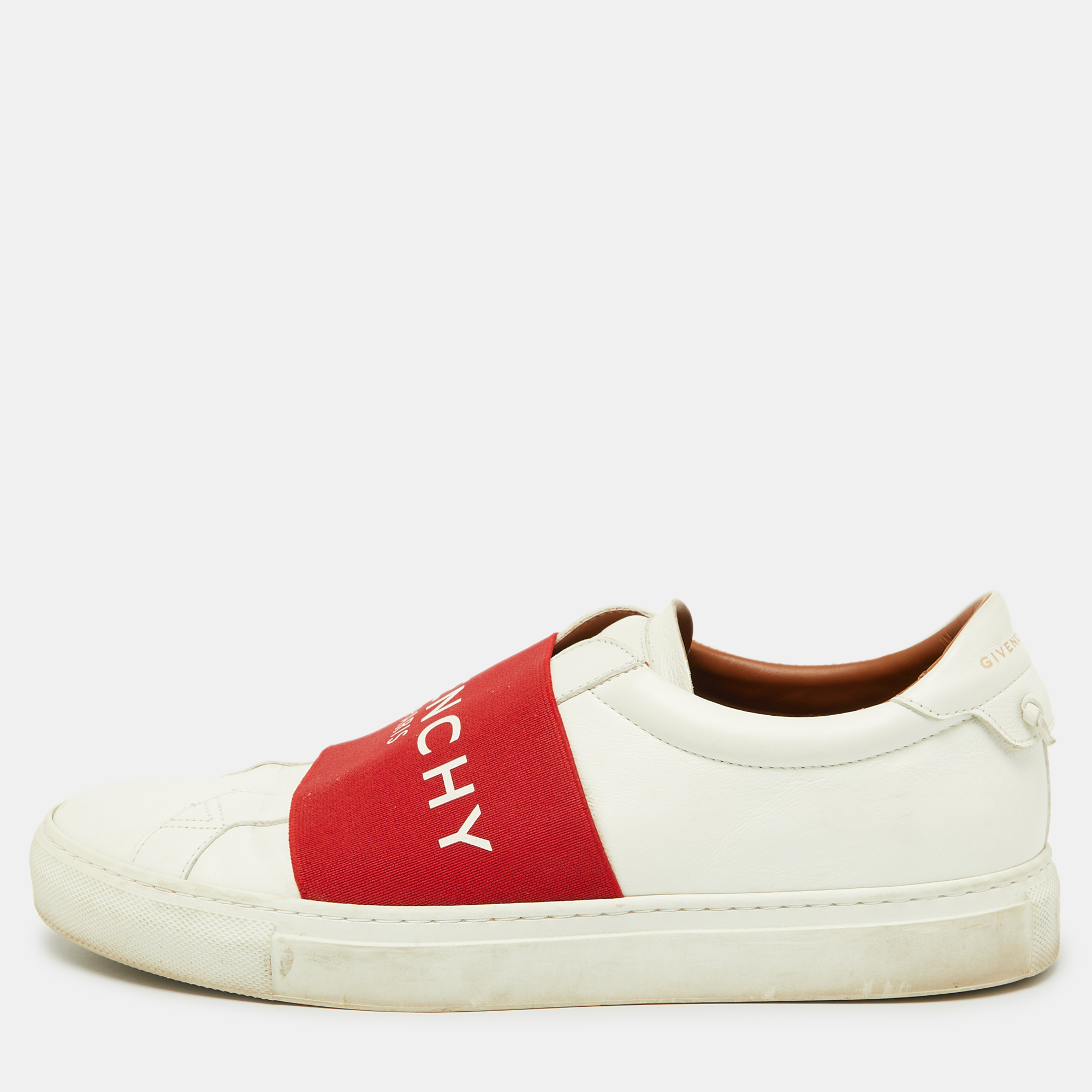 

Givenchy White/Red Leather City Sport Sneakers Size