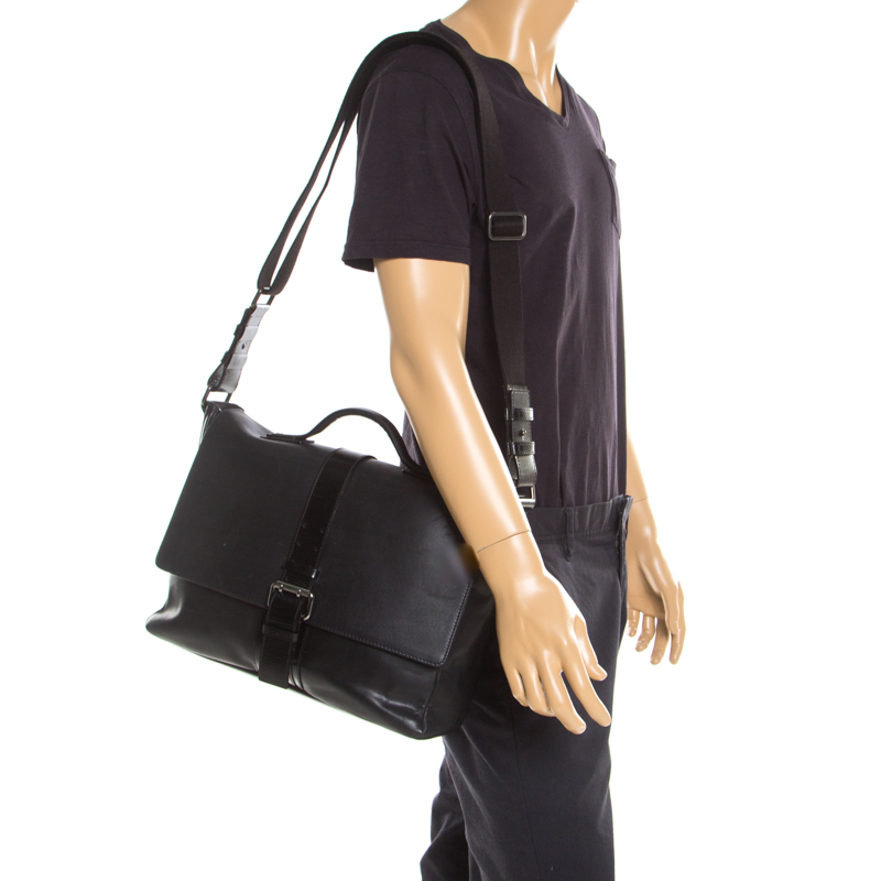

Givenchy Black Leather Briefcase