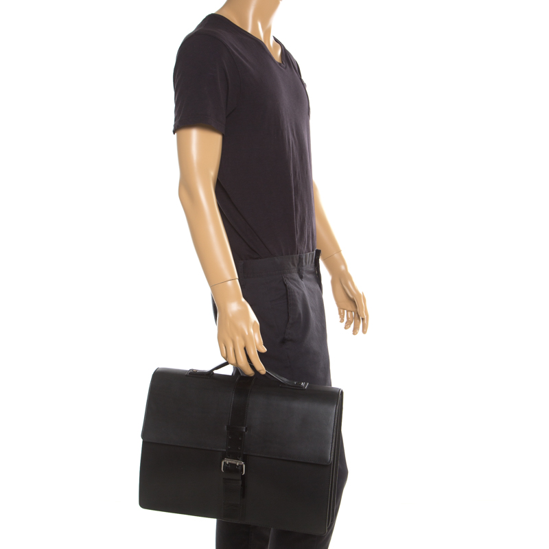 

Givenchy Black Leather Briefcase