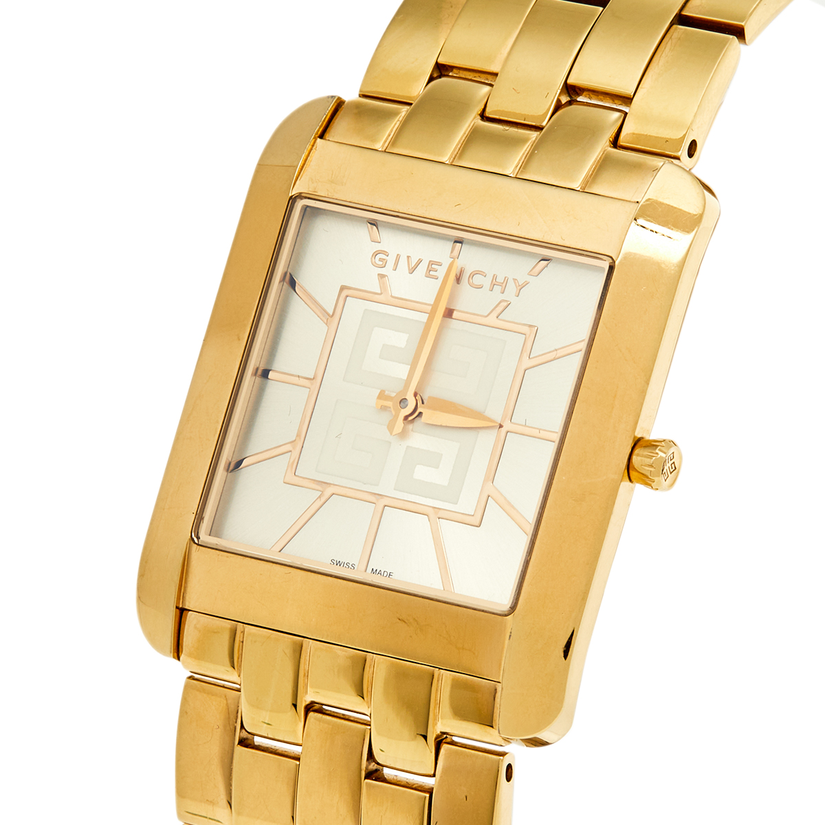 Givenchy Champagne Yellow Gold Plated Stainless Steel GV.5200M Men's Wristwatch