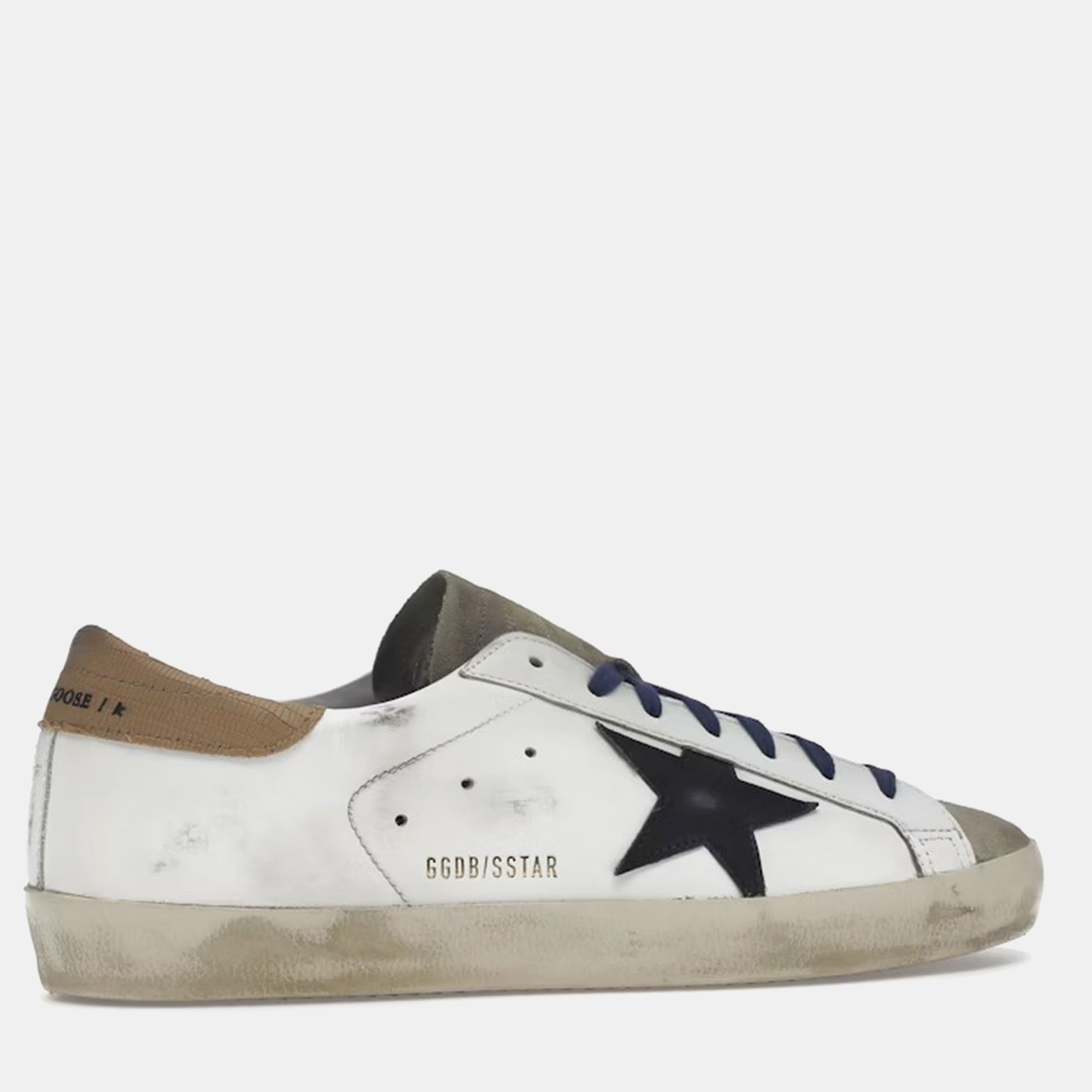 

Golden Goose White/Beige/Royal Blue/Black Golden Goose Super-Star Sneaker Size EU