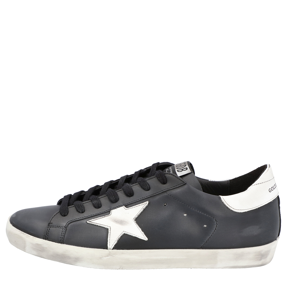 

Golden Goose Black Superstar Classic Sneakers Size