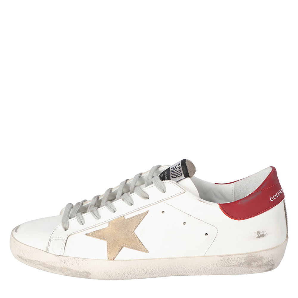 

Golden Goose White Superstar Classic Sneakers Size