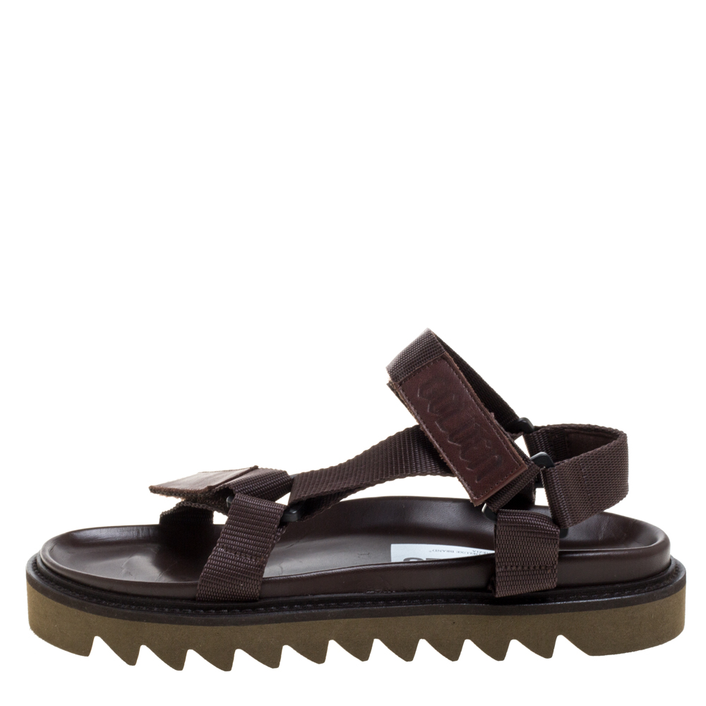 

Golden Goose Brown Leather Strappy Sandals Size