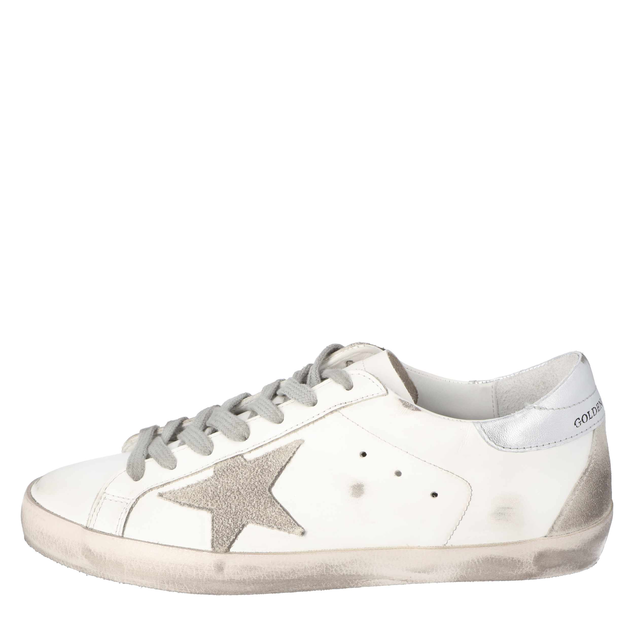 

Golden Goose White Superstar Sneakers Size