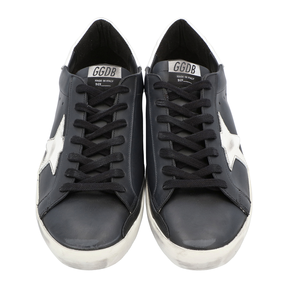 

Golden Goose Black Distressed-effect Superstar Sneakers Size EU