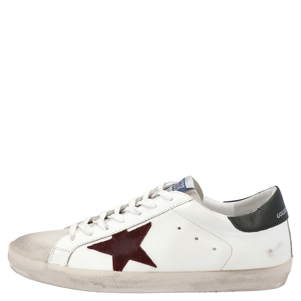 

Golden Goose White/Red Superstar low-top sneakers Size EU