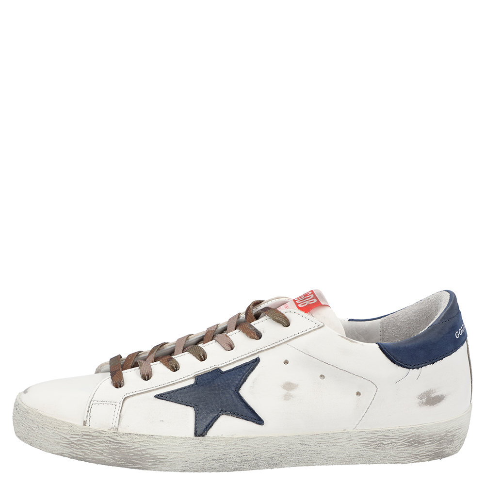 

Golden Goose White/Blue Superstar low-top sneakers Size EU