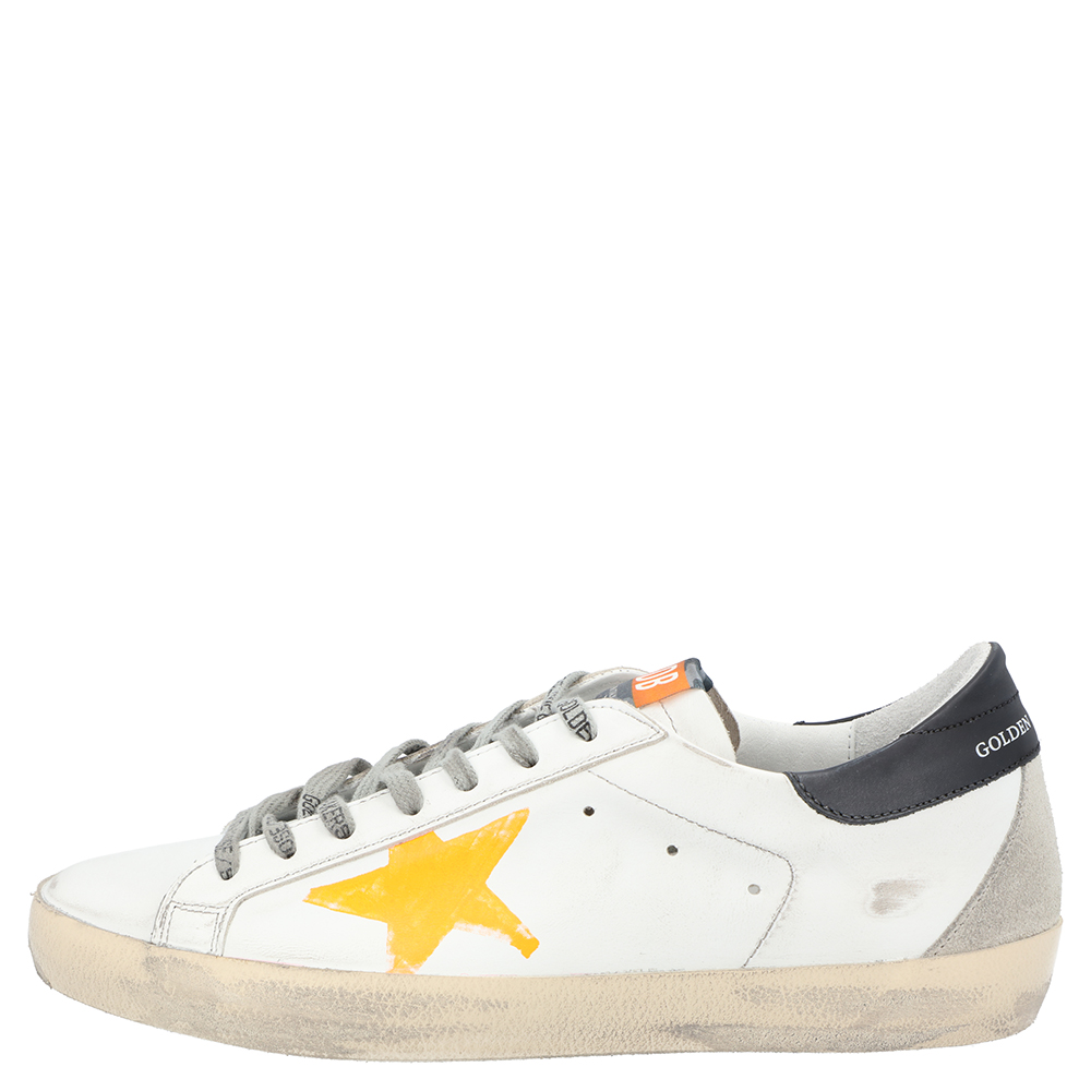 

Golden Goose White/Yellow Superstar low-top sneakers Size EU