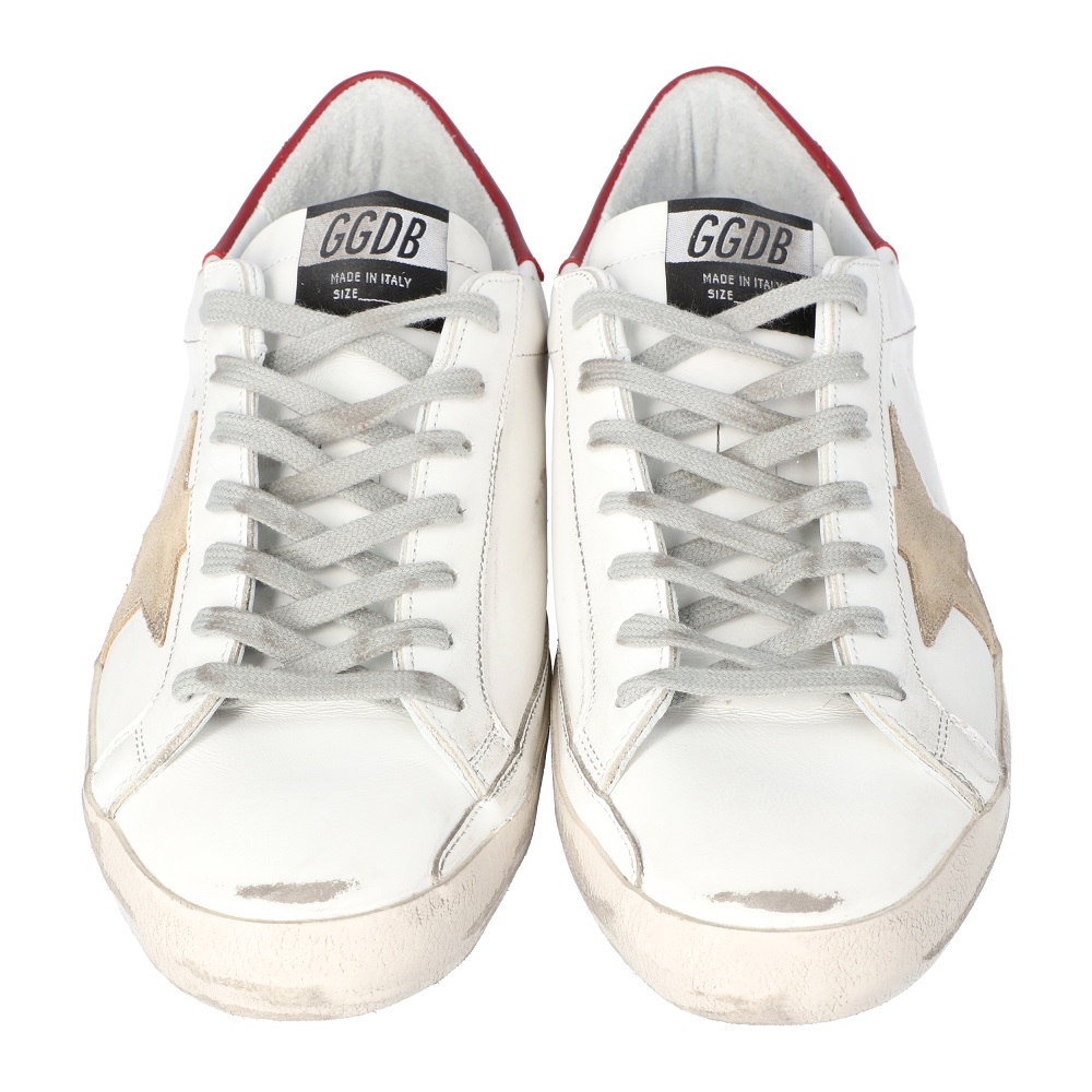 

Golden Goose White/Red Superstar Classic Sneakers Size EU