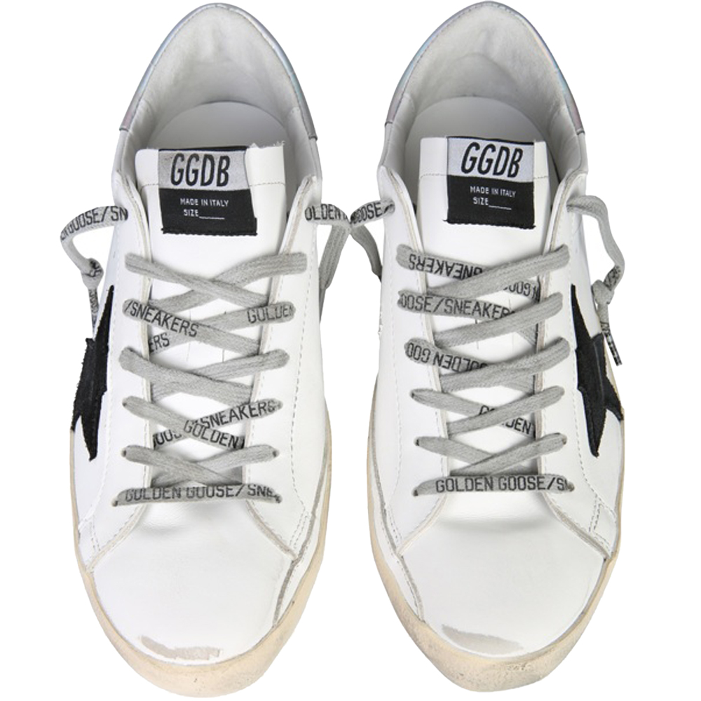 

Golden Goose White/Blue/Silver Superstar low-top sneakers Size EU, Multicolor