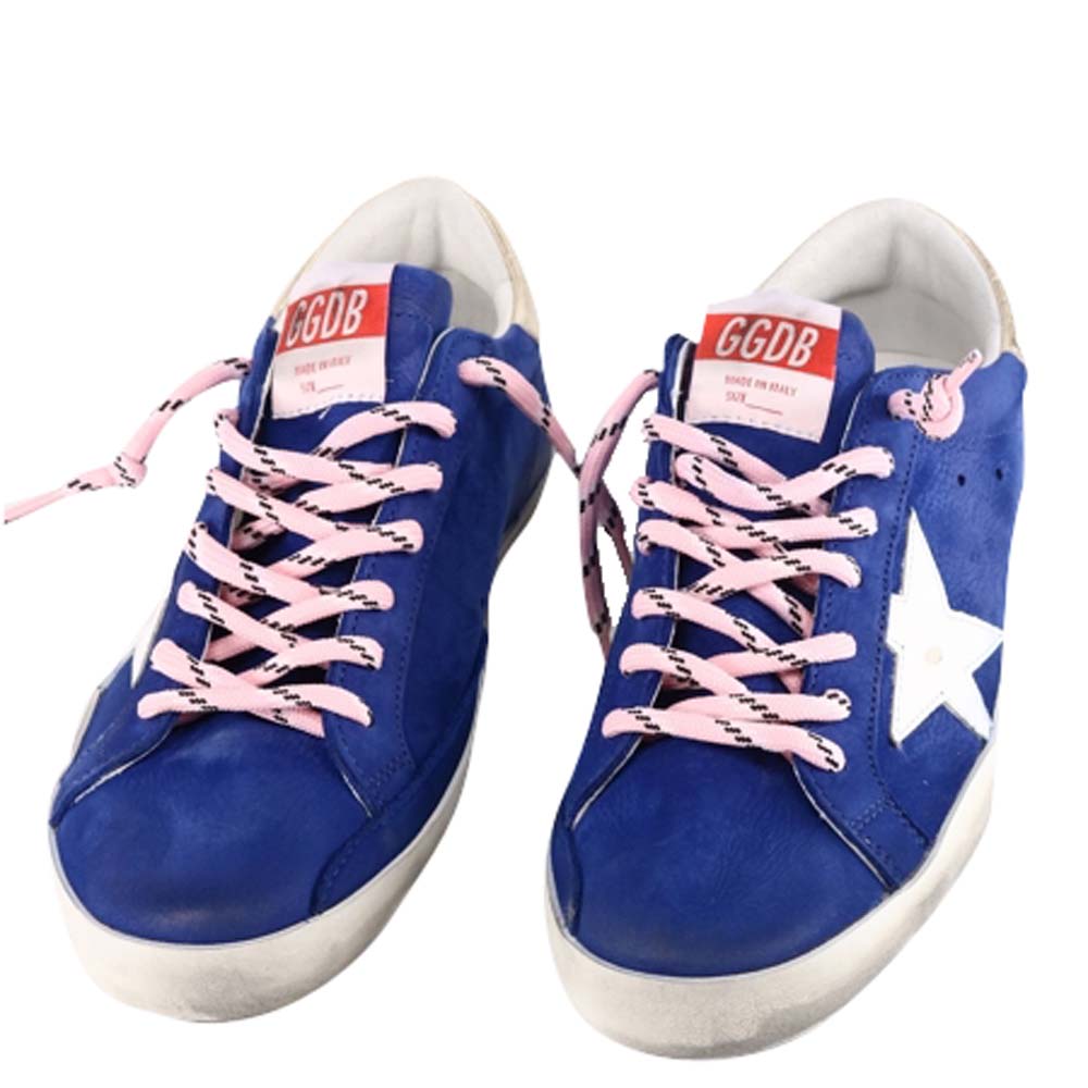 

Golden Goose Blue/White Superstar Sneakers Size EU