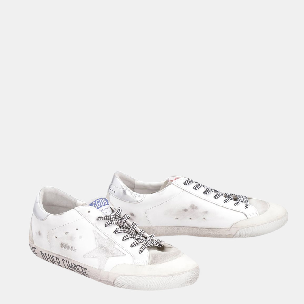

Golden Goose White Leather Superstar Low-top Sneakers Size EU