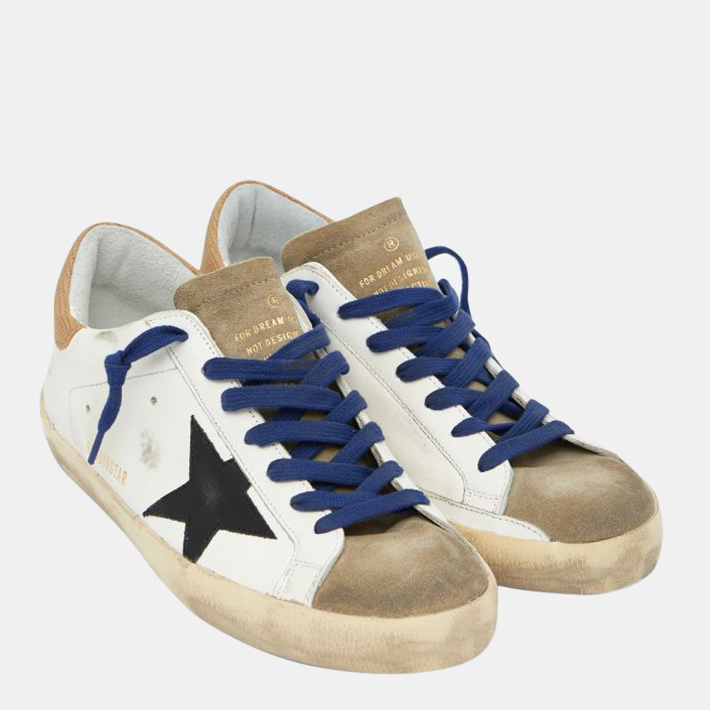 

Golden Goose White and Black star Leather SuperStar Sneakers Size EU