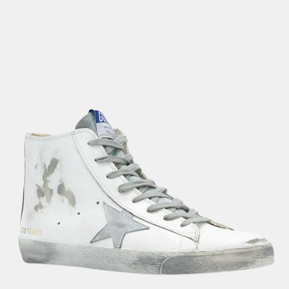 

Golden Goose White Leather Francy Sneakers Size EU