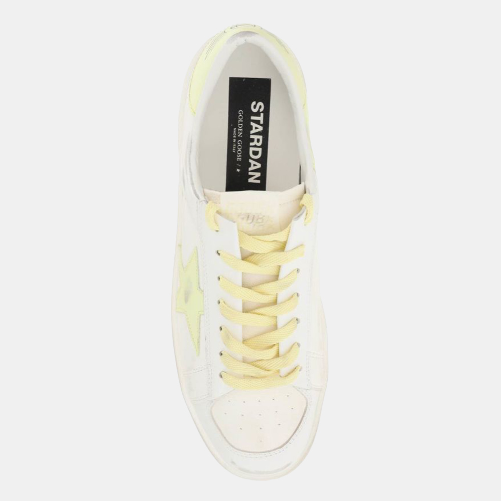 

Golden Goose White/Yellow Stardan Sneakers Size EU