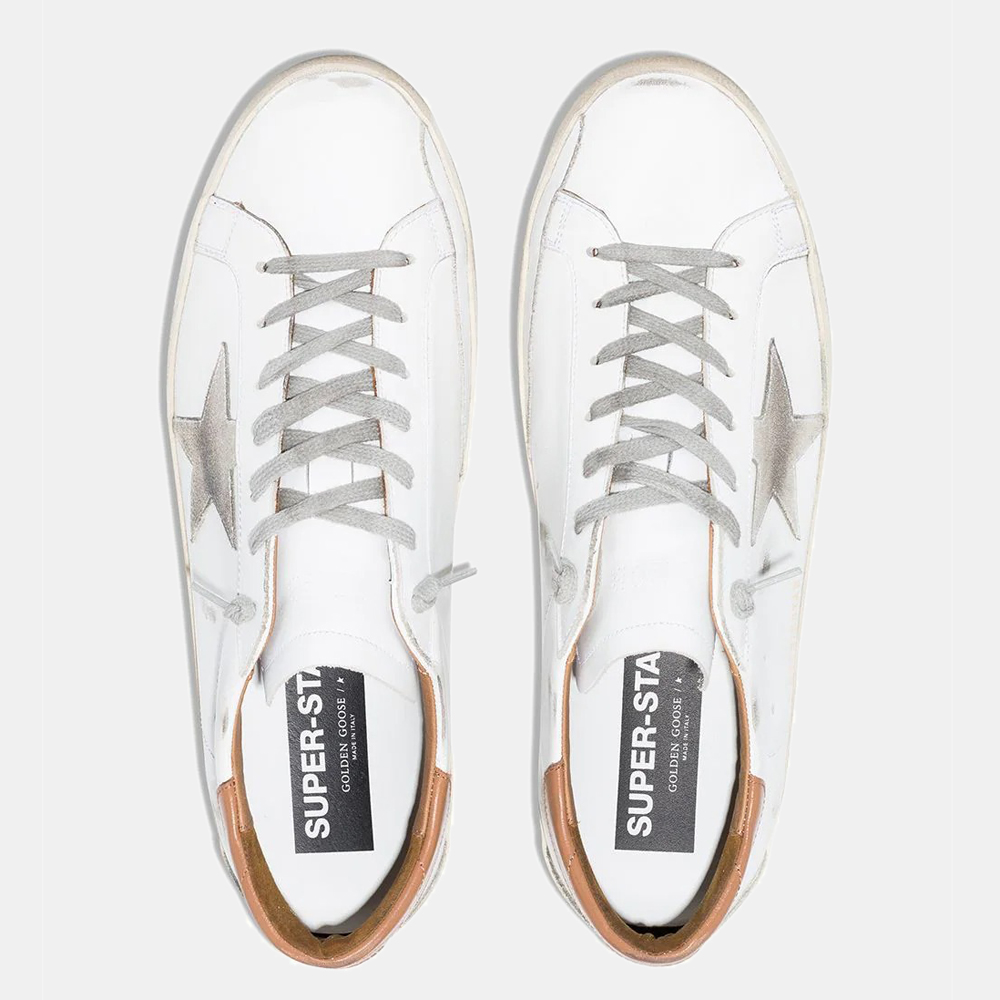 

Golden Goose White Super Star Low-Top Sneakers Size EU