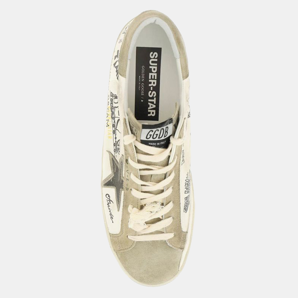 

Golden Goose White Graffiti Superstar Sneakers Size EU, Brown