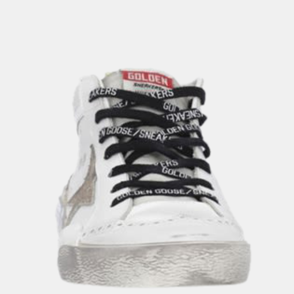 

Golden Goose White/Silver High Top Sneaker Size EU