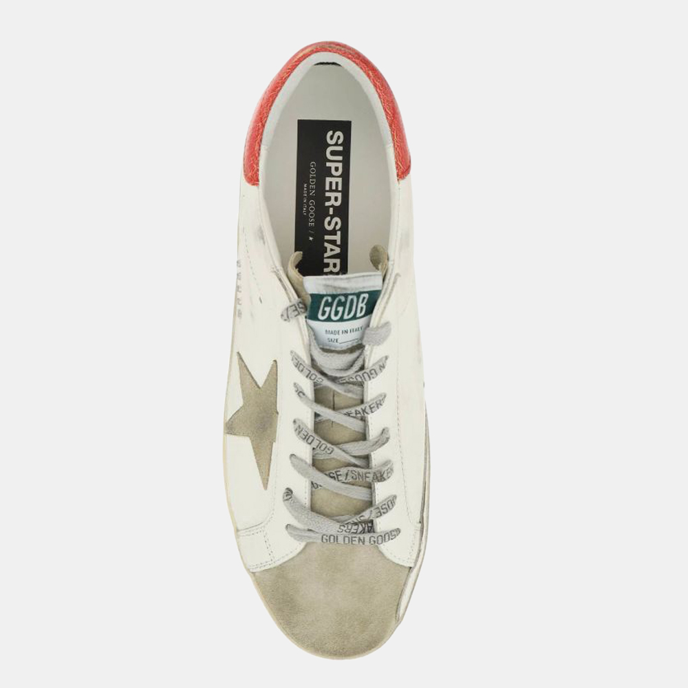 

Golden Goose White/Red Superstar Sneakers Size EU, Multicolor