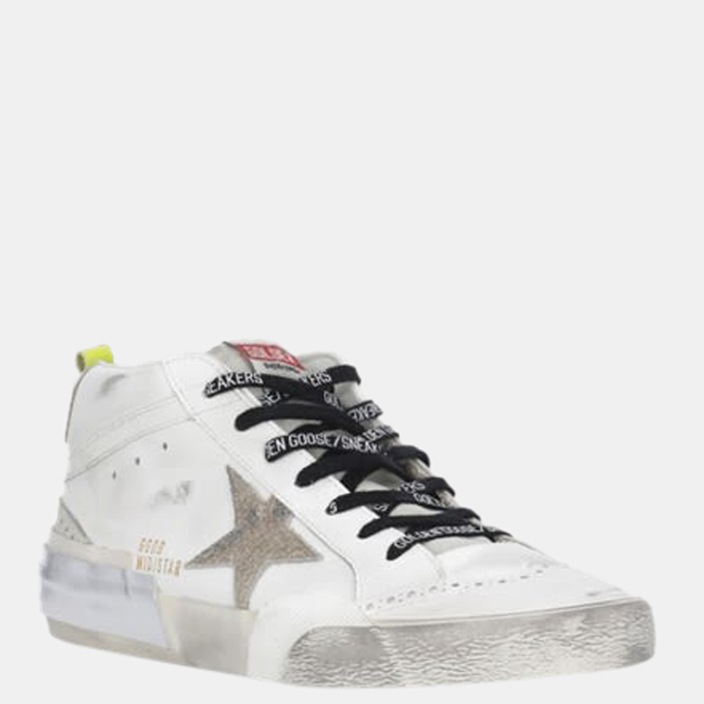

Golden Goose White/Silver High-Top Sneaker Size EU