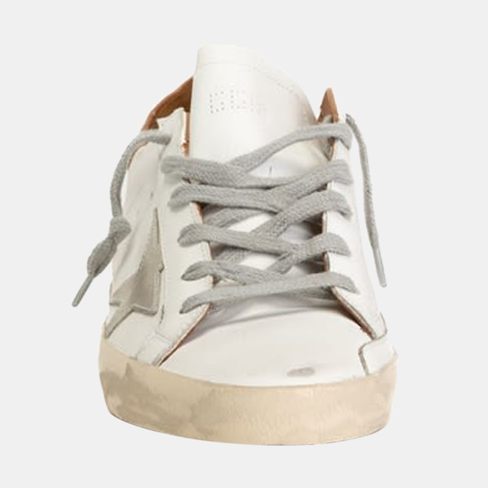 

Golden Goose White/Brown Super-star Sneaker Size EU
