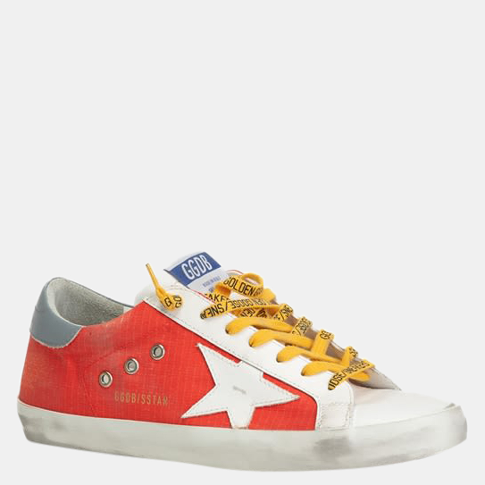 

Golden Goose Orange/White Superstar Sneaker Size EU, Multicolor