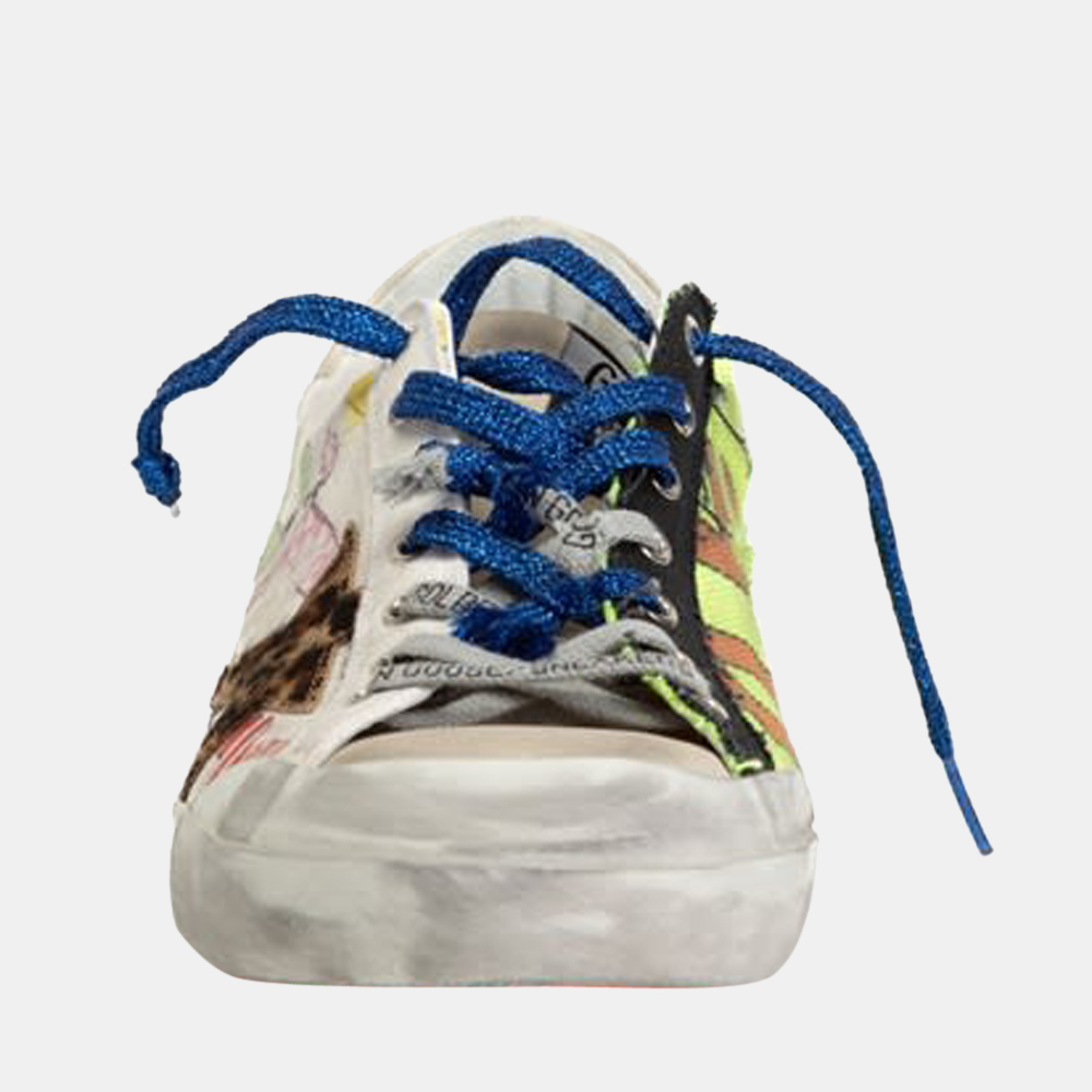 

Golden Goose White/multicolor Leopard print star Sneaker Size EU