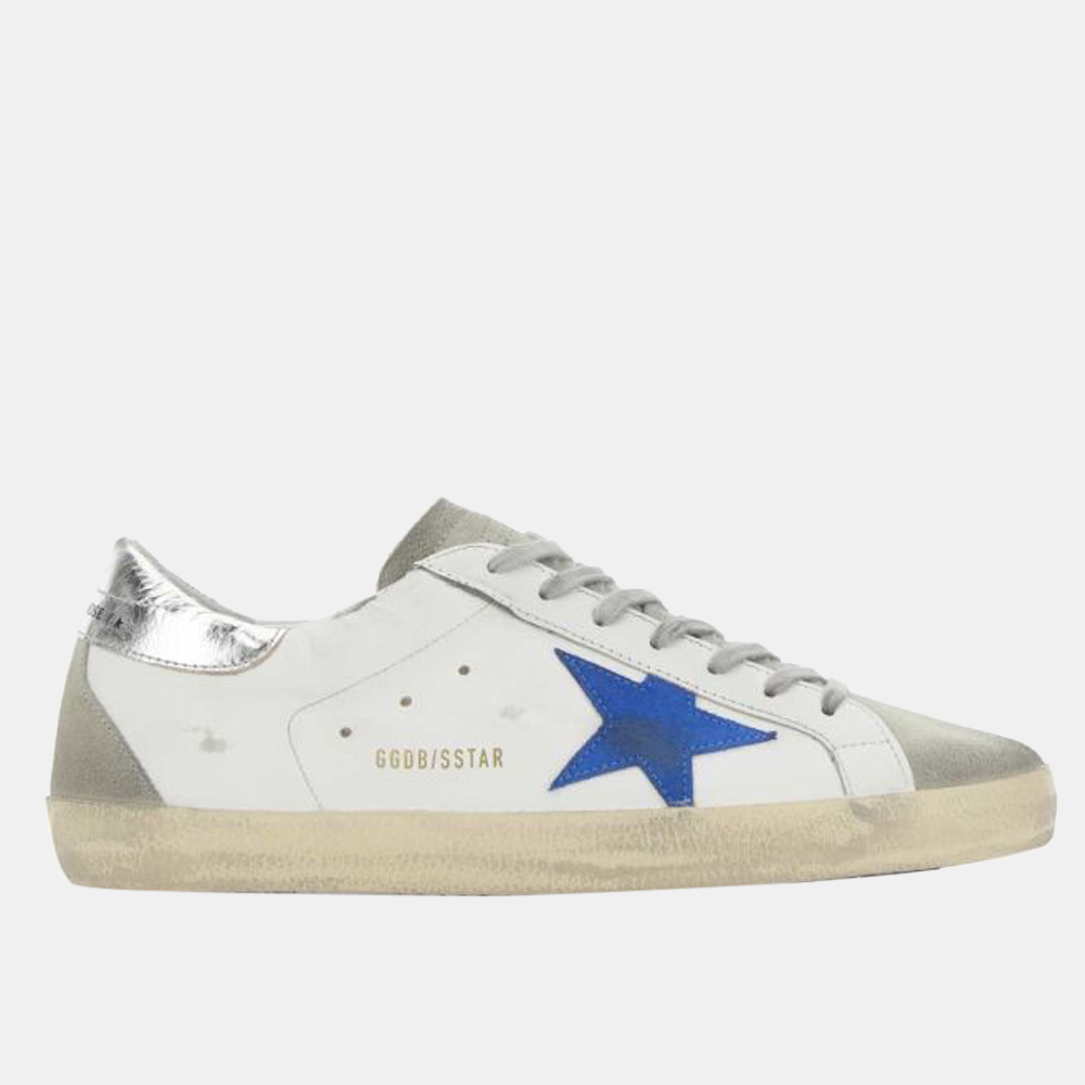 

Golden Goose White/Blue Deluxe Brand Sneakers Size EU