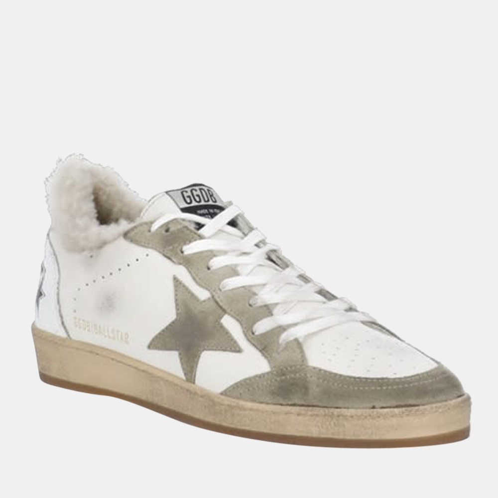 

Golden Goose White/Grey Shearling Sneaker Size EU