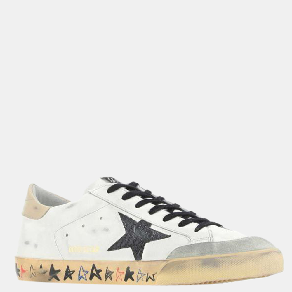 

Golden Goose White/Black Superstar Sneakers Size EU, Multicolor
