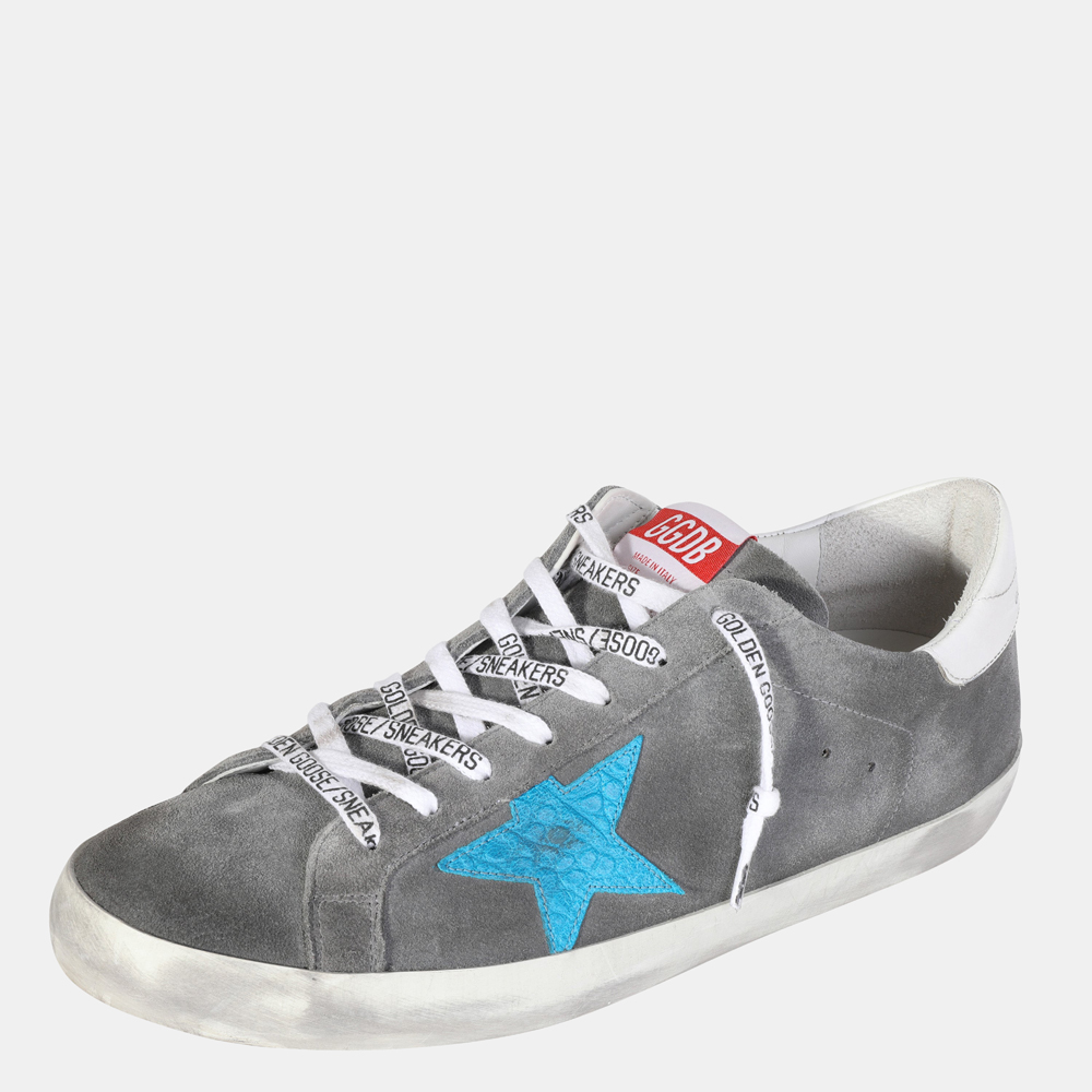 

Golden Goose Grey/Blue Superstar Sneaker EU
