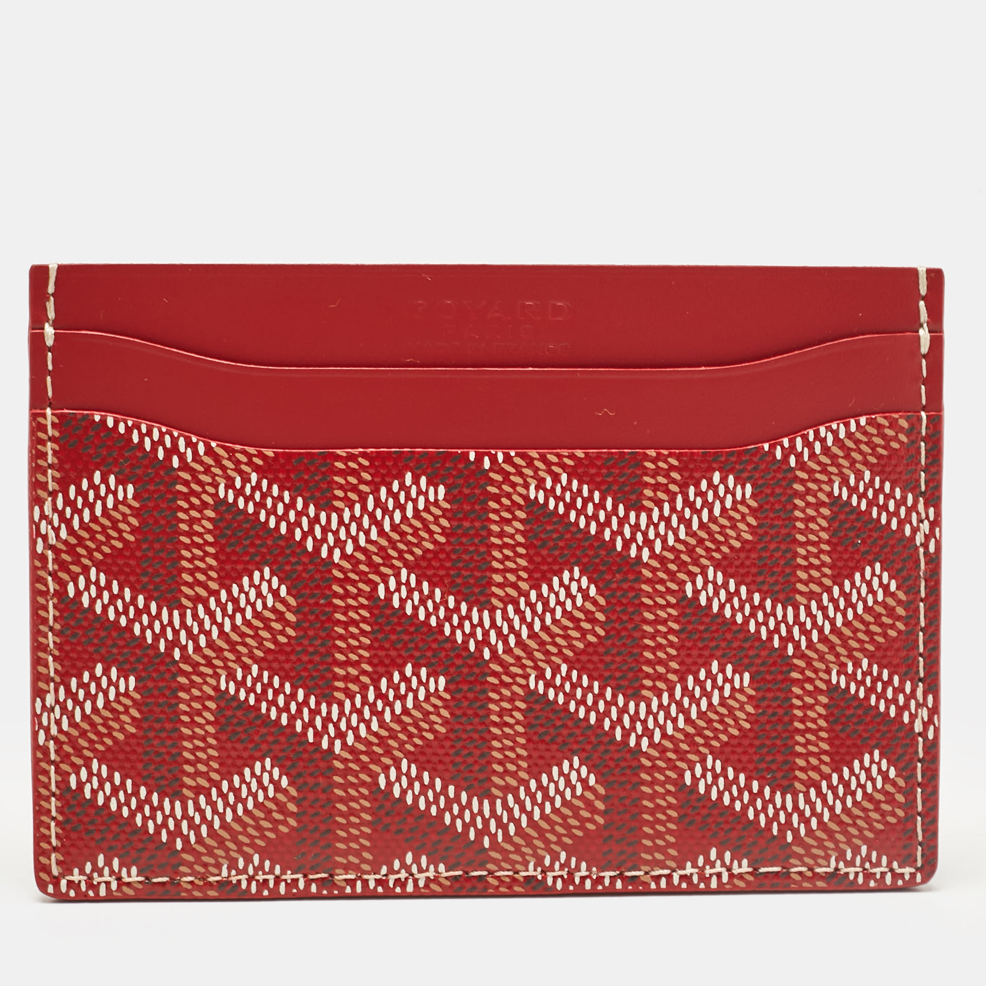 

Goyard Red Goyardine Coated Canvas and Leather Saint Sulpice Card Holder