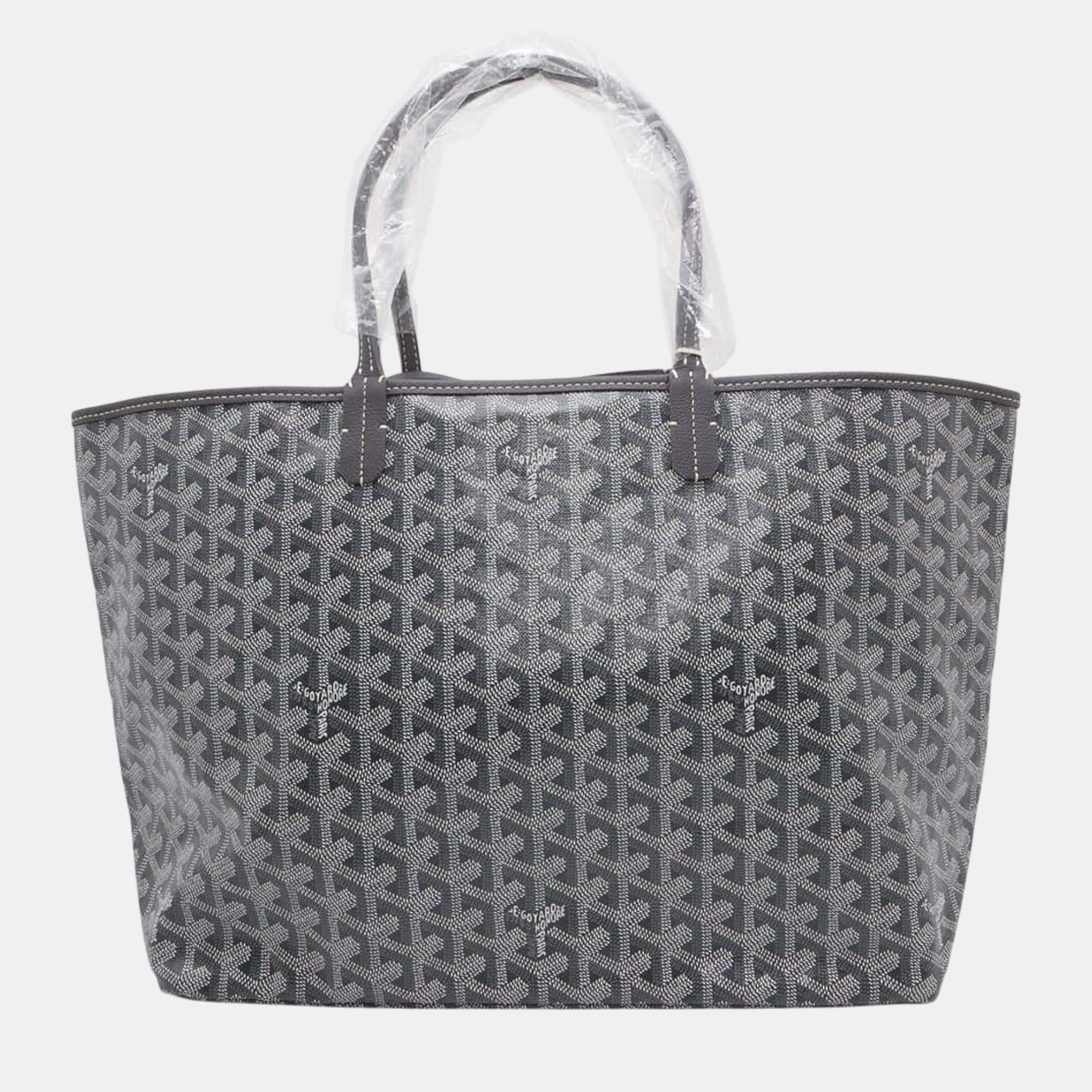 

Goyard Grey PVC Leather Saint Louis PM Bag