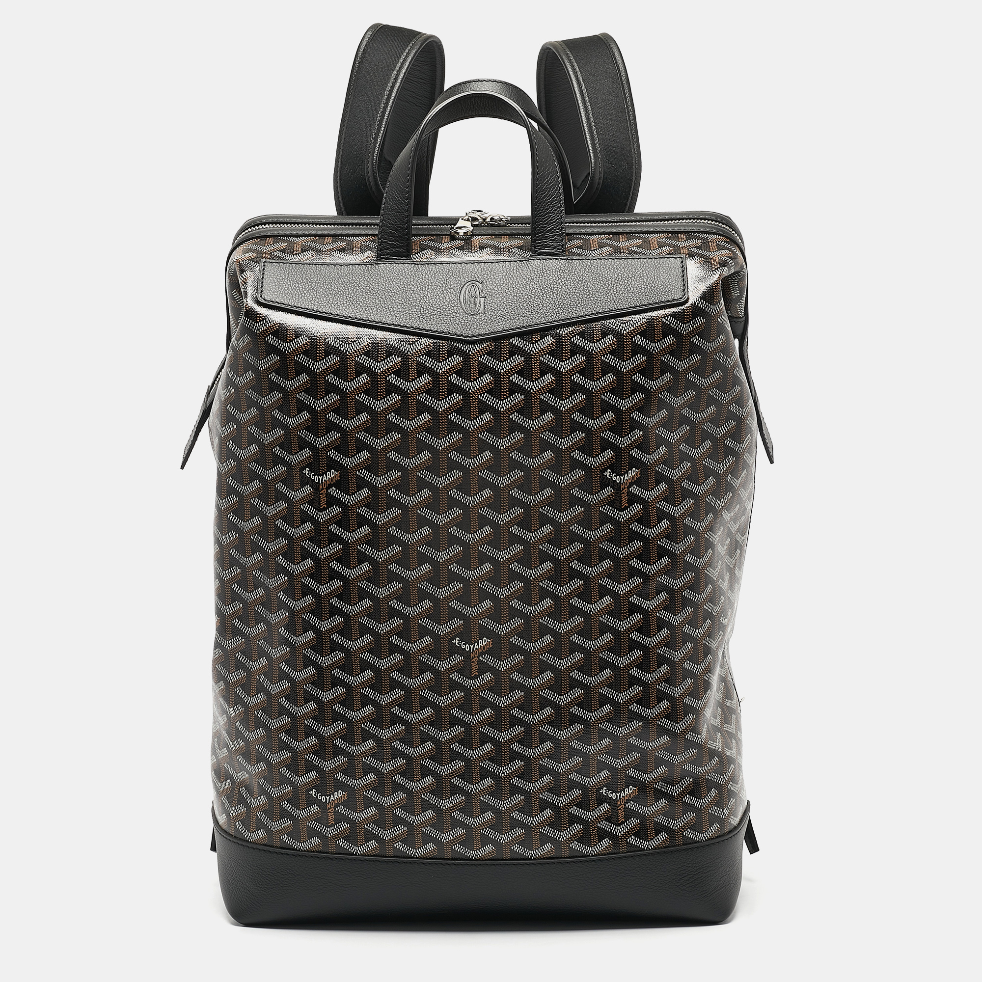 

Goyard Black Goyardine Coated Canvas and Leather Cisalpin Backpack