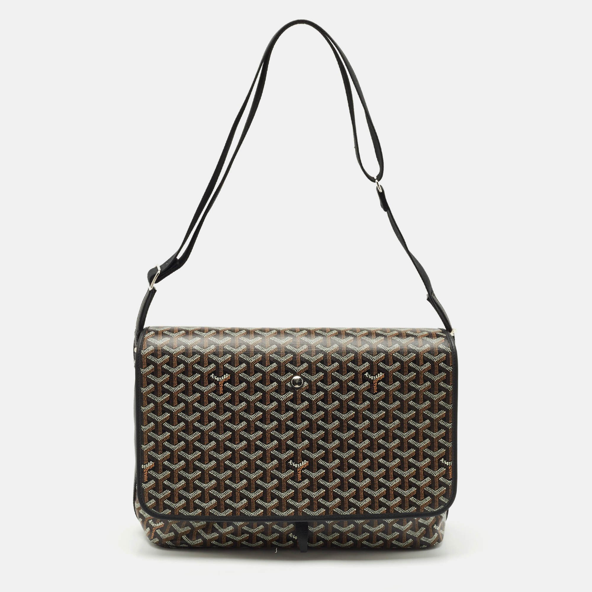 

Goyard Black Goyardine Coated Canvas Capetien Messenger MM Bag