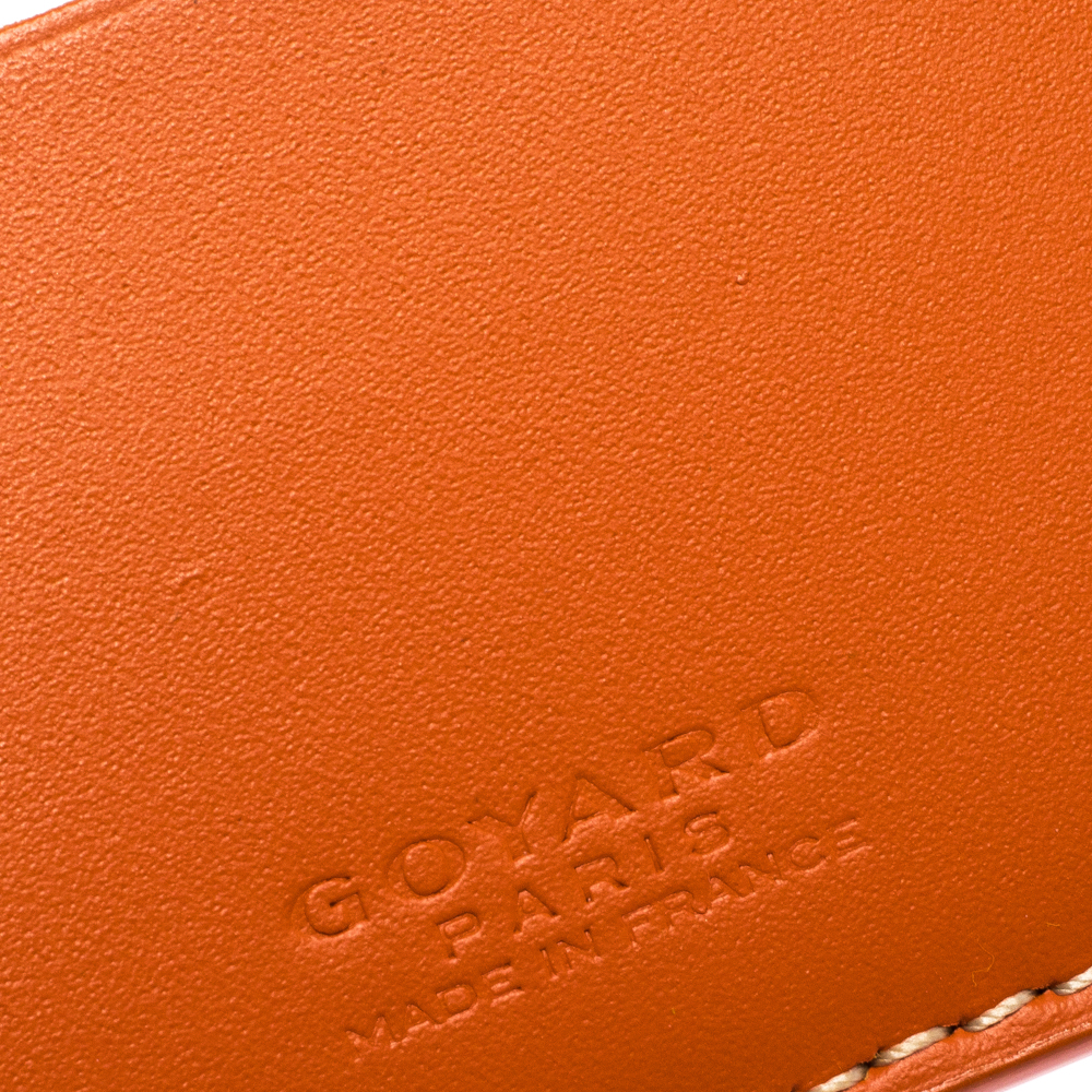 Leather wallet Goyard Orange in Leather - 35207405
