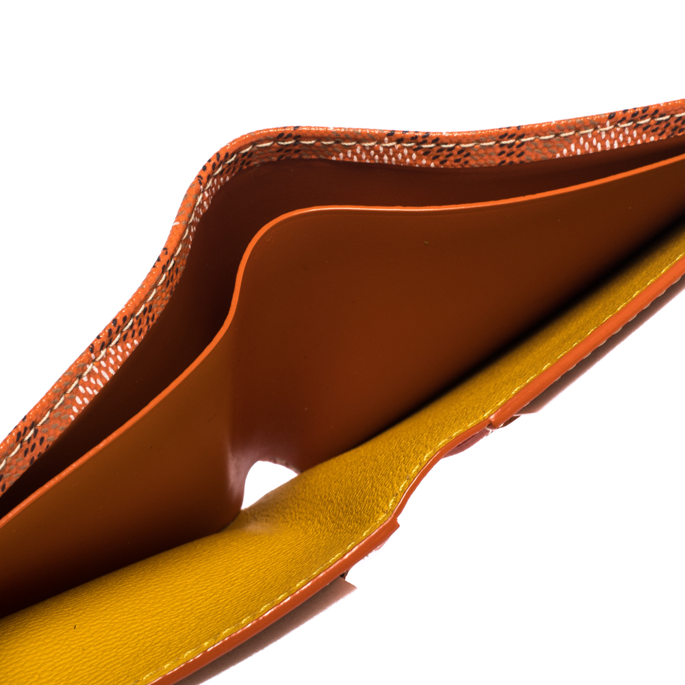 Leather wallet Goyard Orange in Leather - 35898215
