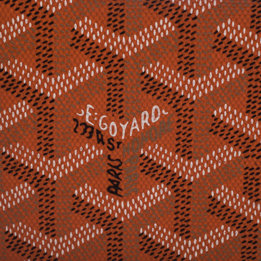 Goyard Orange Goyardine Coated Canvas Bifold Wallet Goyard