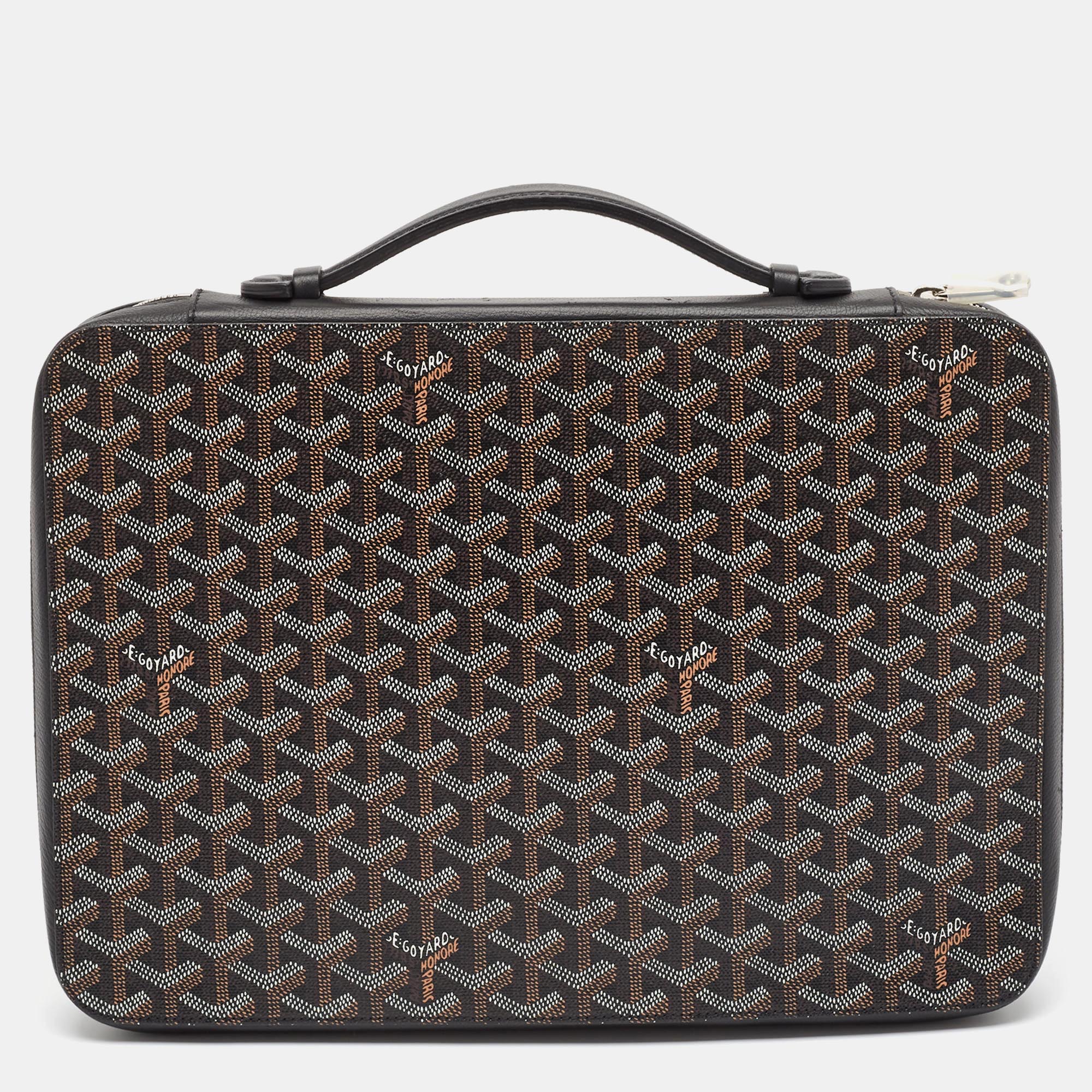 

Goyard Black Goyardine Coated Canvas and Leather Compagnon Universel Briefcase