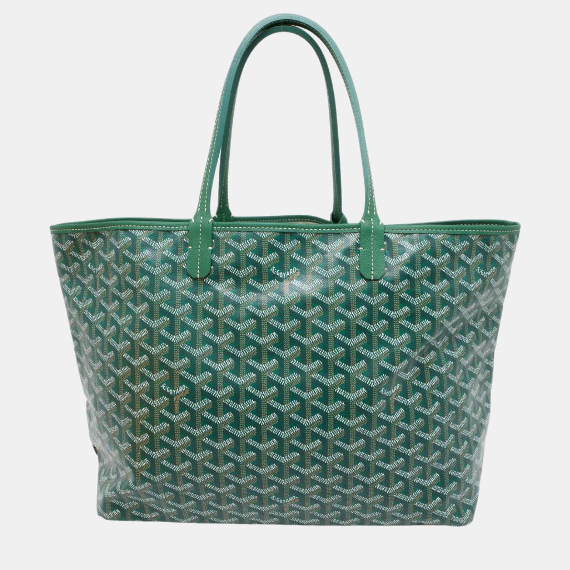 

Goyard Green PVC Leather Sun Louis Size PM bag