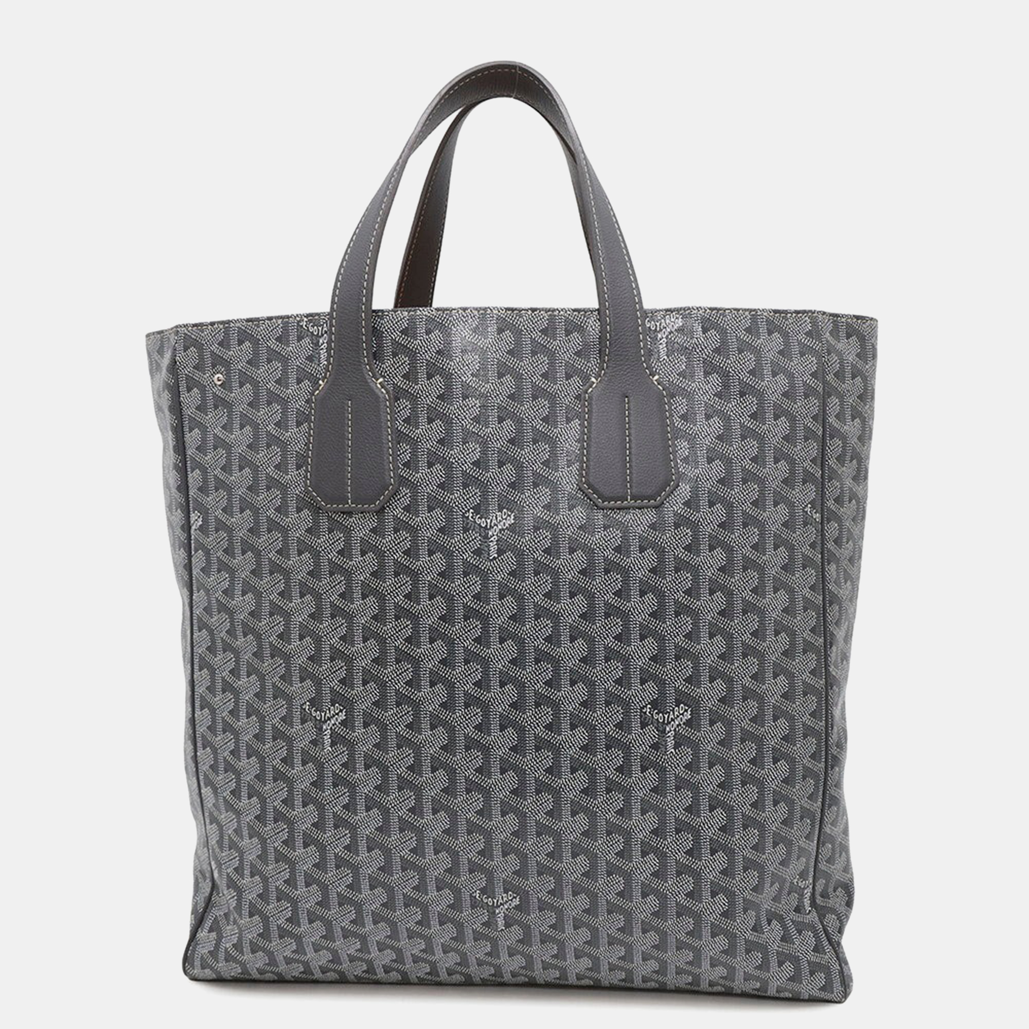 

Goyard Sack Voltaire Gray Pvc Coated Canvas, Grey